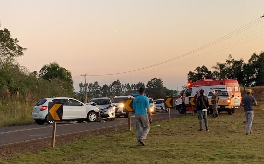 Acidente é registrado na RSC 163 em Tenente Portela