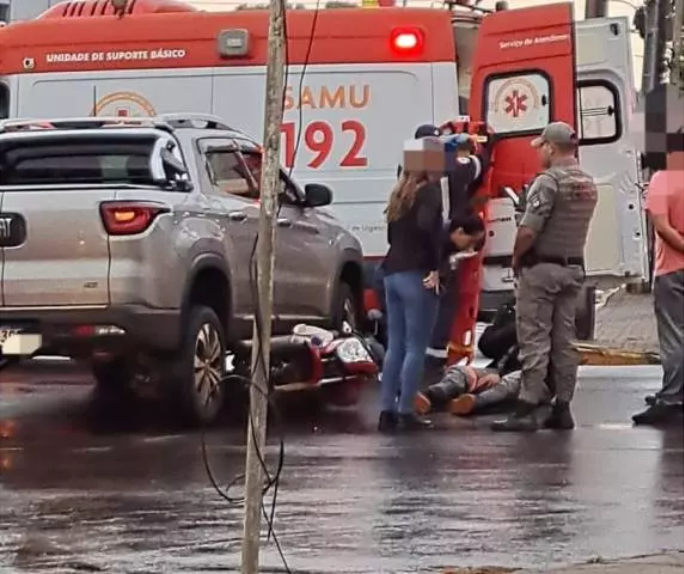 Tenente Portela: Forte temporal com chuva de granizo causou estragos