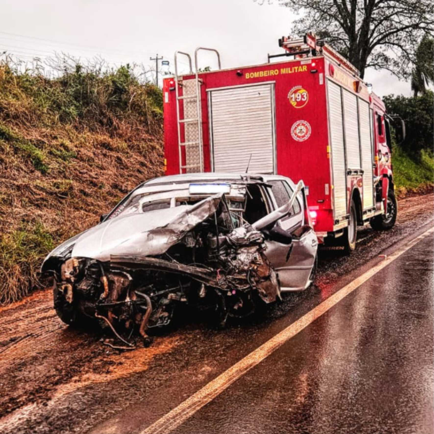 Acidente com veículo de Coronel Bicaco resulta em vítima fatal.