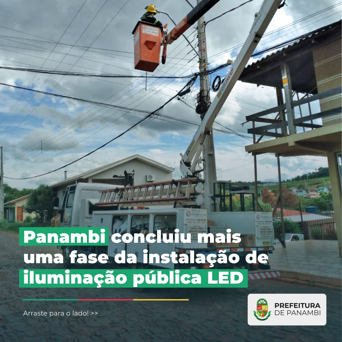 Panambi concluiu mais uma fase da instalação de iluminação pública LED
