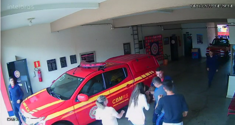 Bombeiro salva bebê em Santo Ângelo