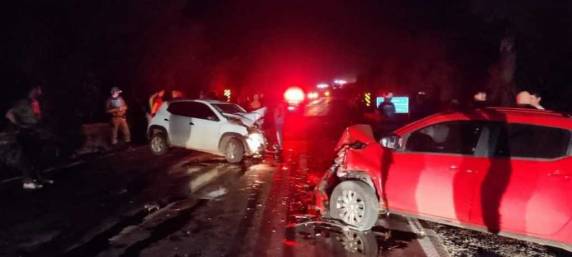 Colisão frontal na BR-158 em Julio de Castilhos