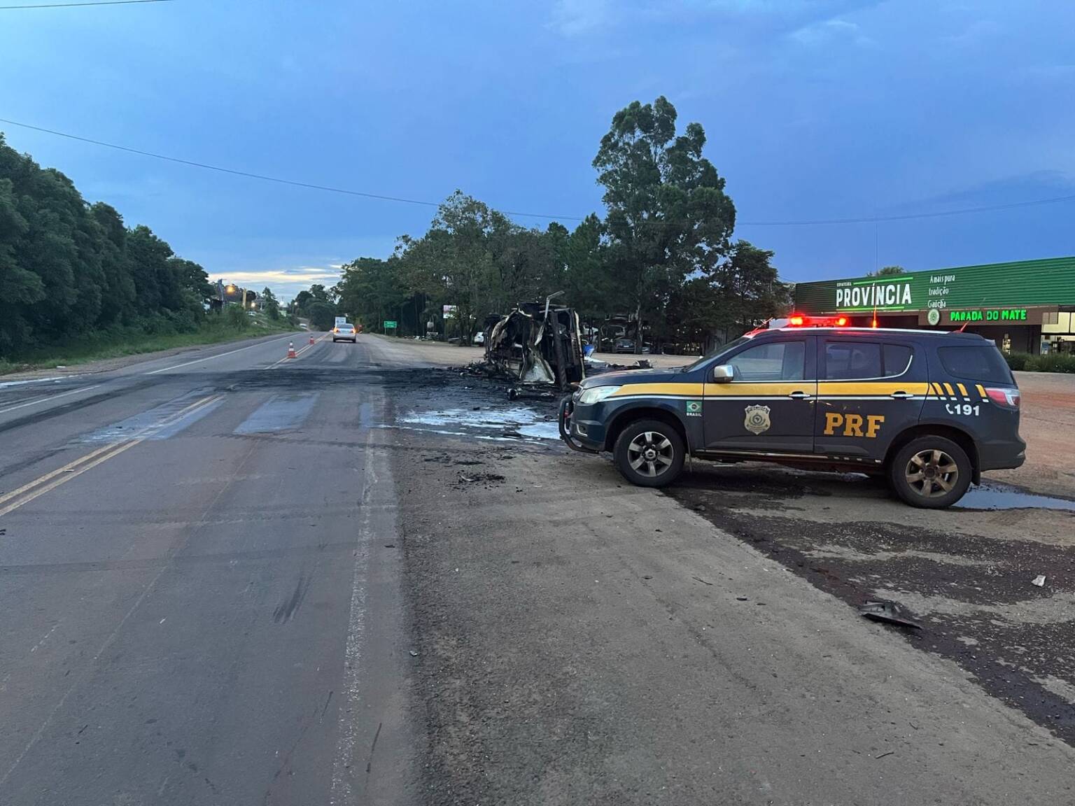 PRF atende acidente com morte na BR-386, em Seberi