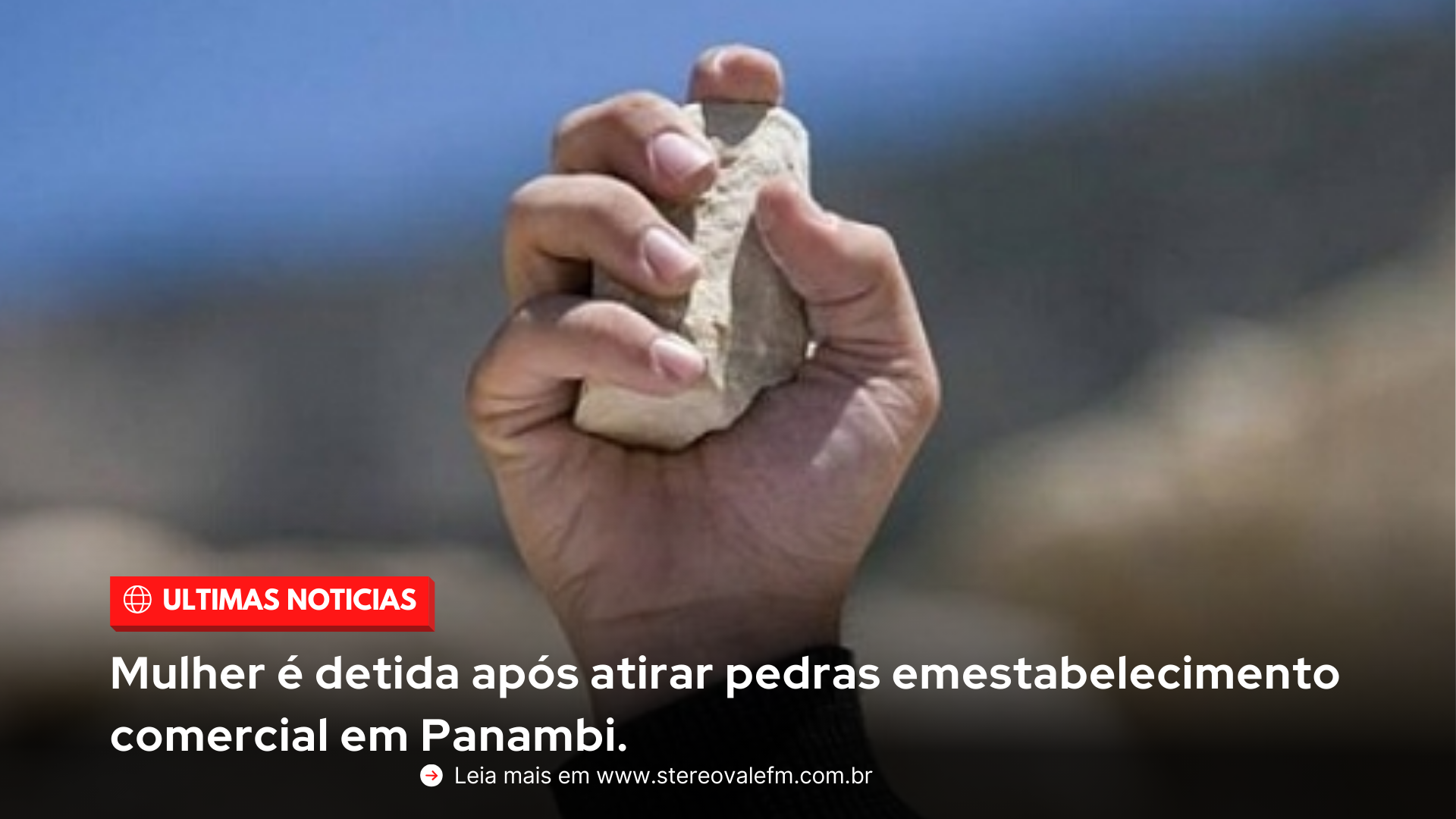 Mulher é detida após atirar pedras em estabelecimento comercial em Panambi