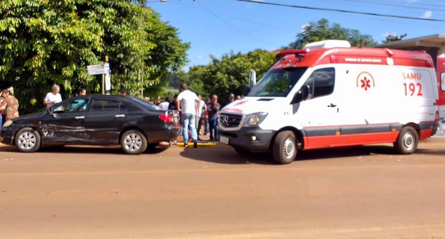Veículo colidem e atingem idosa em município no Noroeste do RS