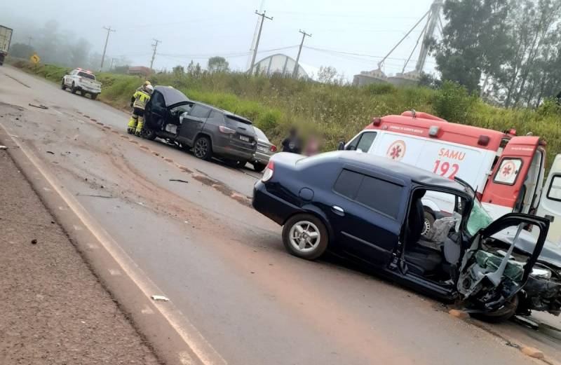 Duas pessoas feridas em acidente na BR 285, em Entre-Ijuis