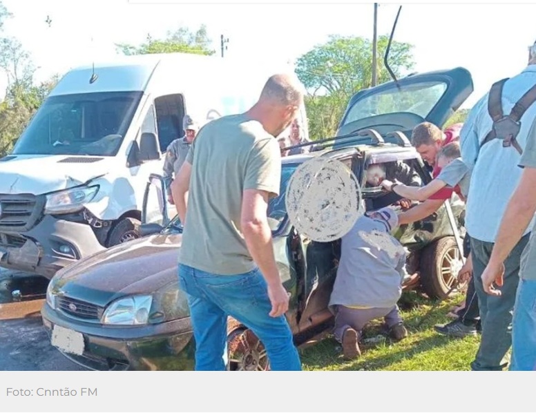 Grave acidente mobiliza equipes de resgate na RS-317, em São Paulo das Missões
