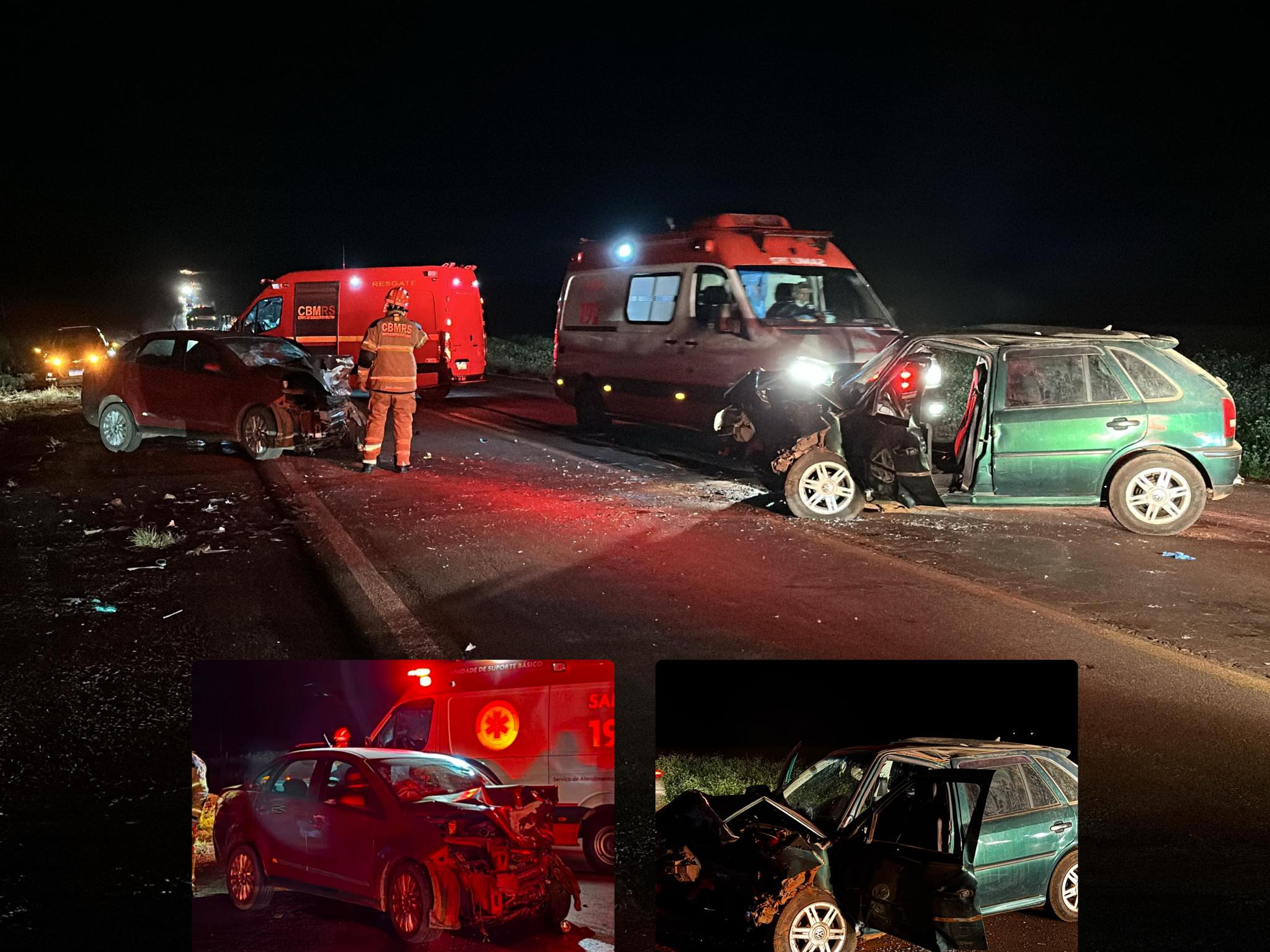 Acidente com óbito na BR-285, em Santa Bárbara