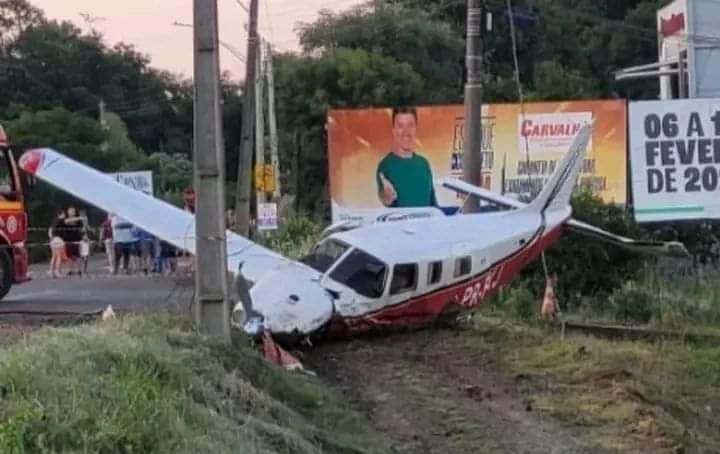 Avião cai em Erechim