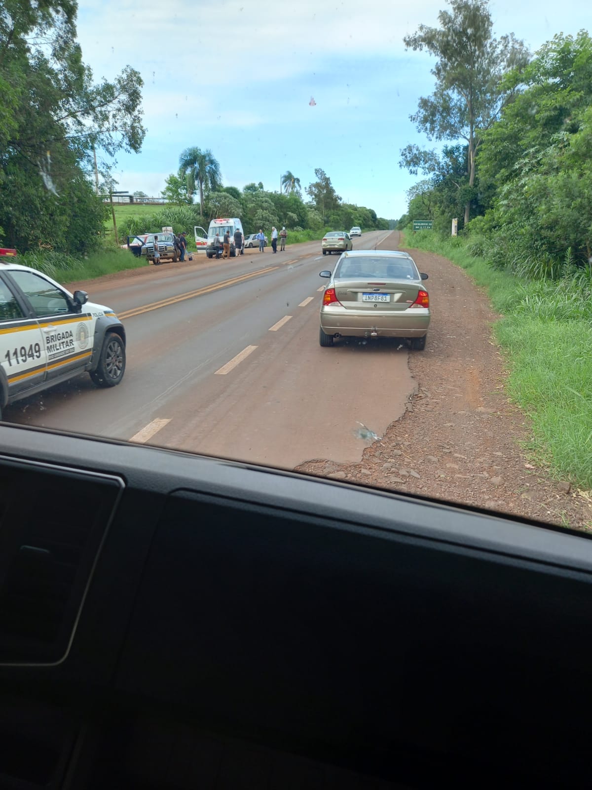 Acidente na ERS-155 em Santo Augusto