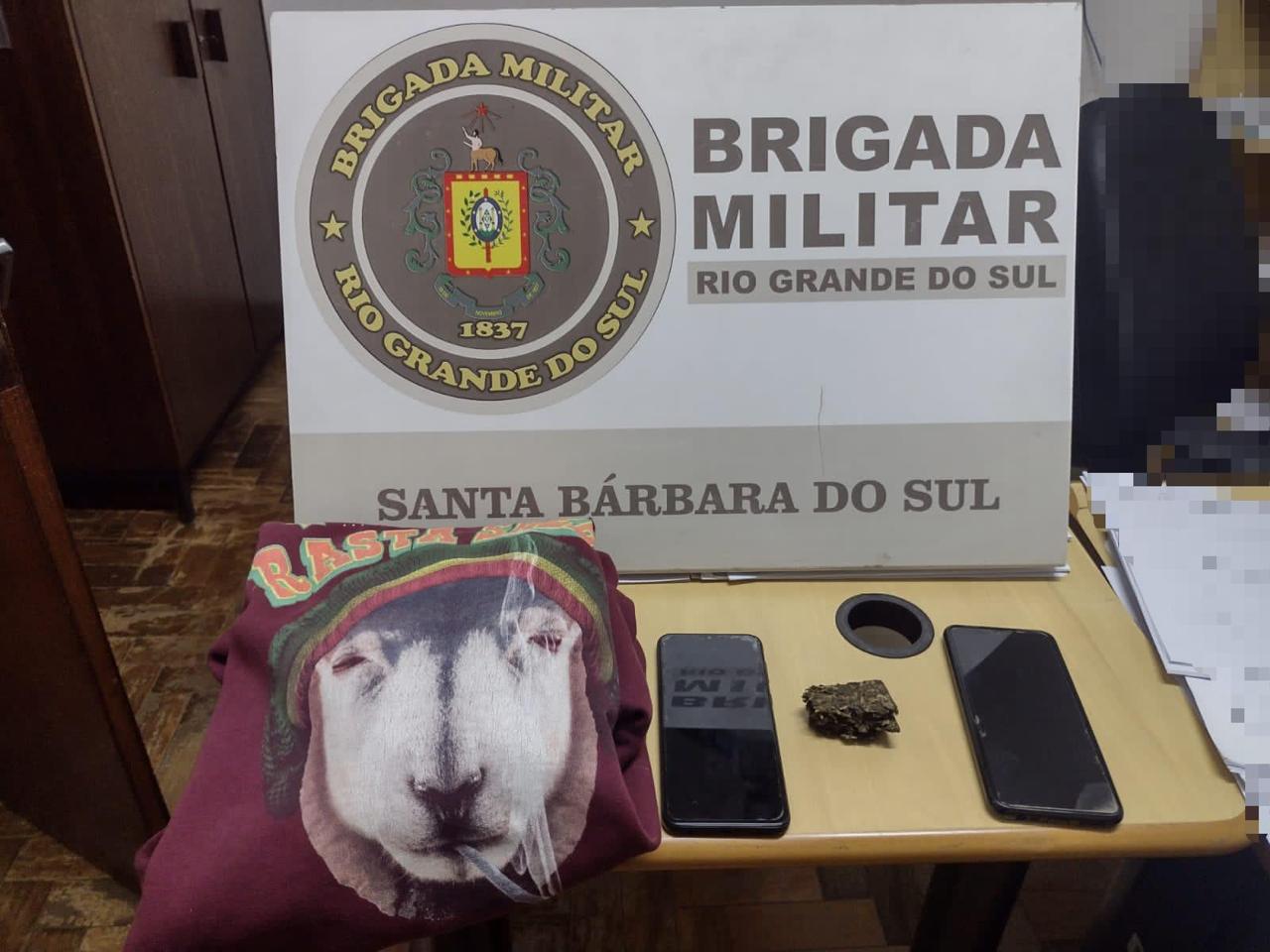 Menor é apreendido por tráfico de drogas em Santa Bárbara do Sul