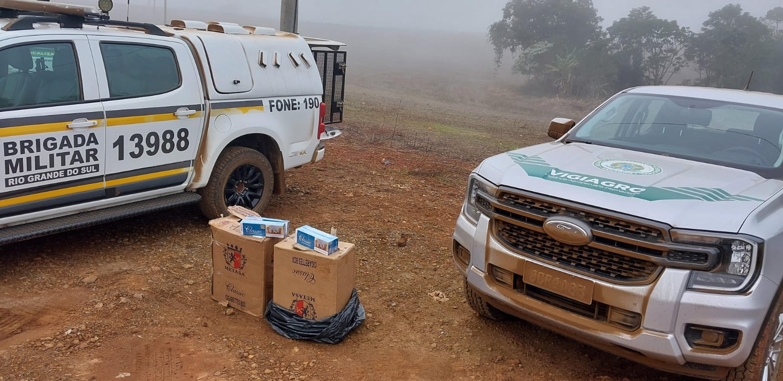 Brigada Militar realiza operação em conjunto com Ministério de Agricultura Pecuária e Abastecimento