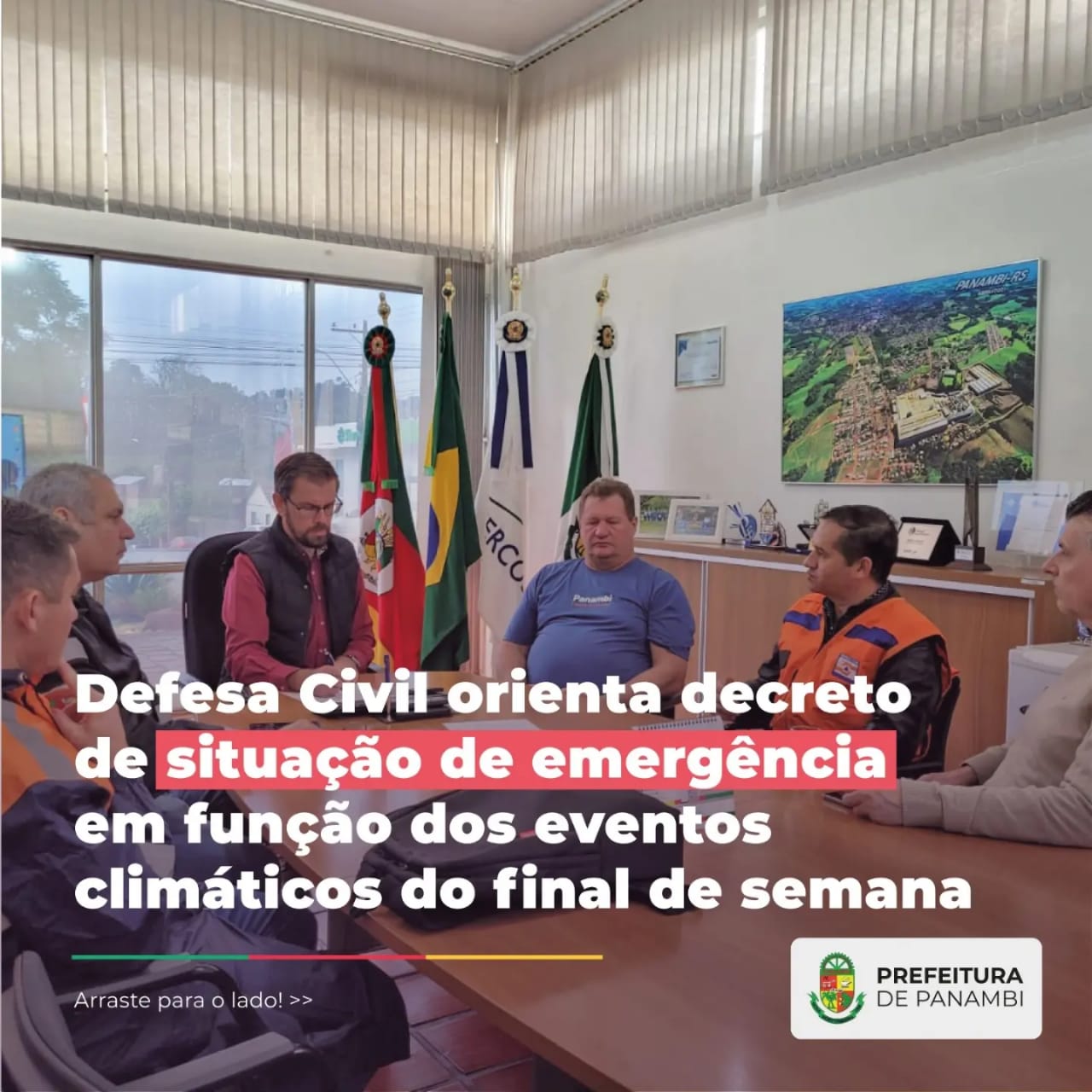 Defesa Civil orienta decreto de situação de emergência em função dos eventos climáticos do final de semana