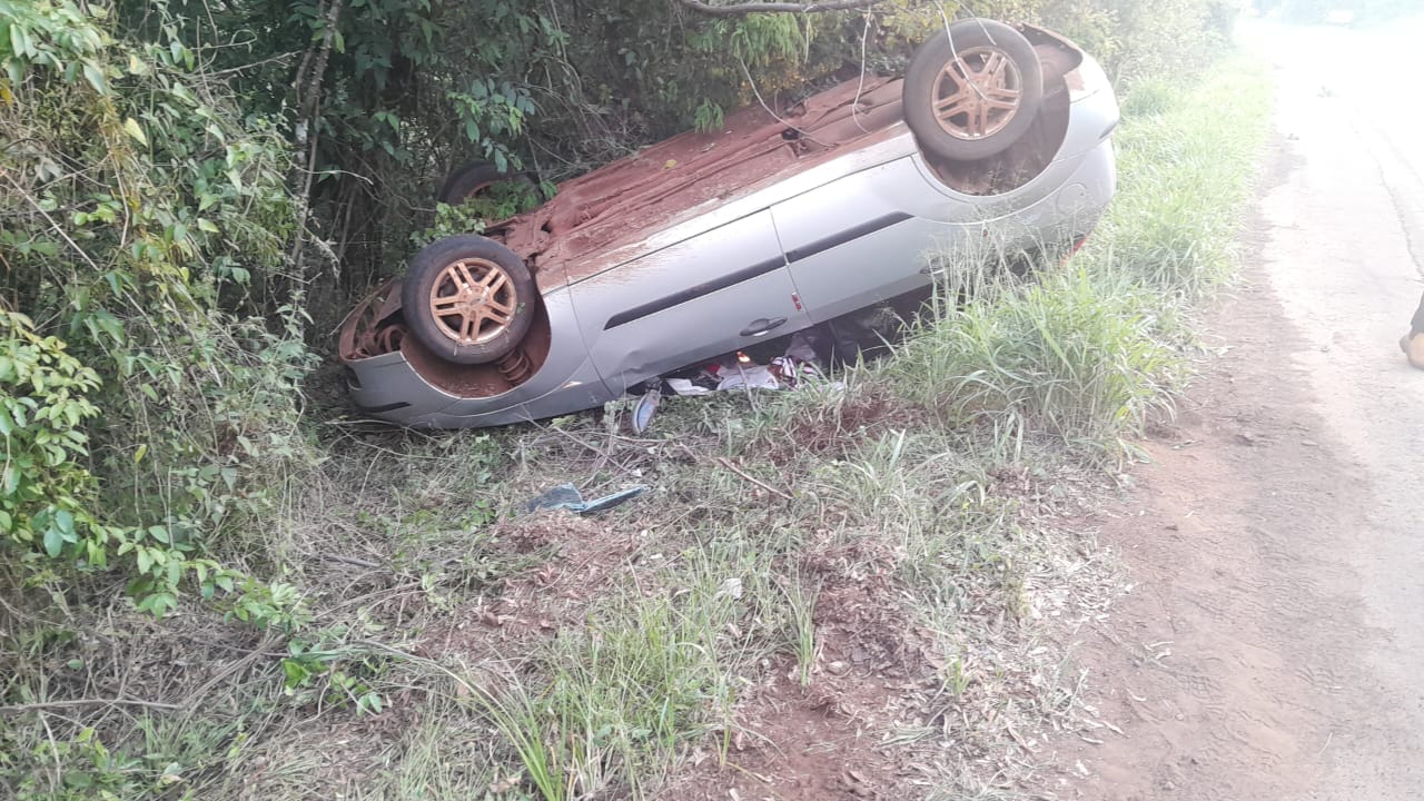 Acidente na BR 392, entre os dois trevos de Cerro Largo