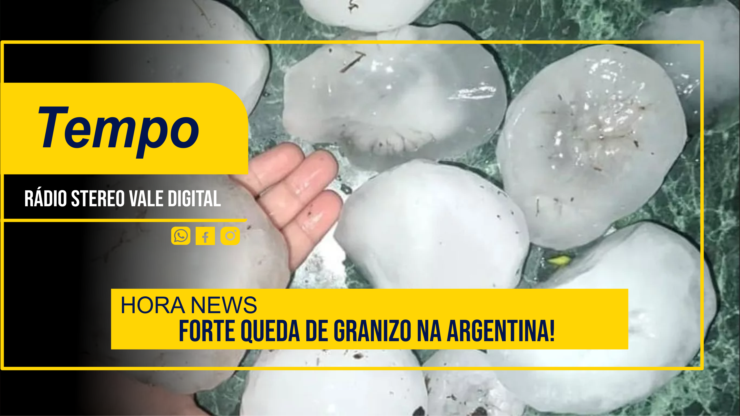 Granizo gigante atinge o norte de Buenos Aires e temporais seguem