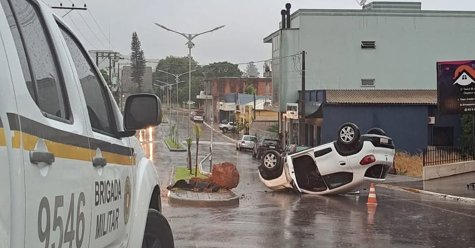 Acidente é registrado no centro de Seberi