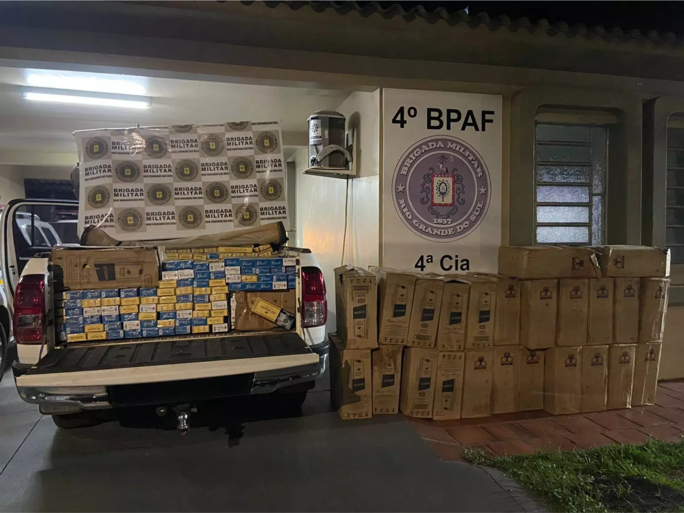 Brigada Militar prende argentino com carga de cigarros em Horizontina