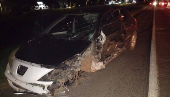 Dois acidentes foram registrados na BR-285, próximo ao trevo de Santa Barbará do Sul