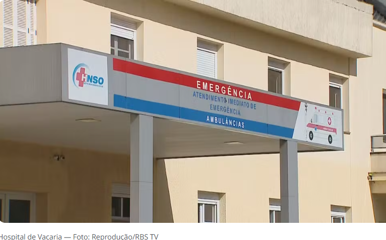 Briga dentro de hospital termina com três feridos em Vacaria; homem sofreu 17 golpes de tesoura, diz polícia