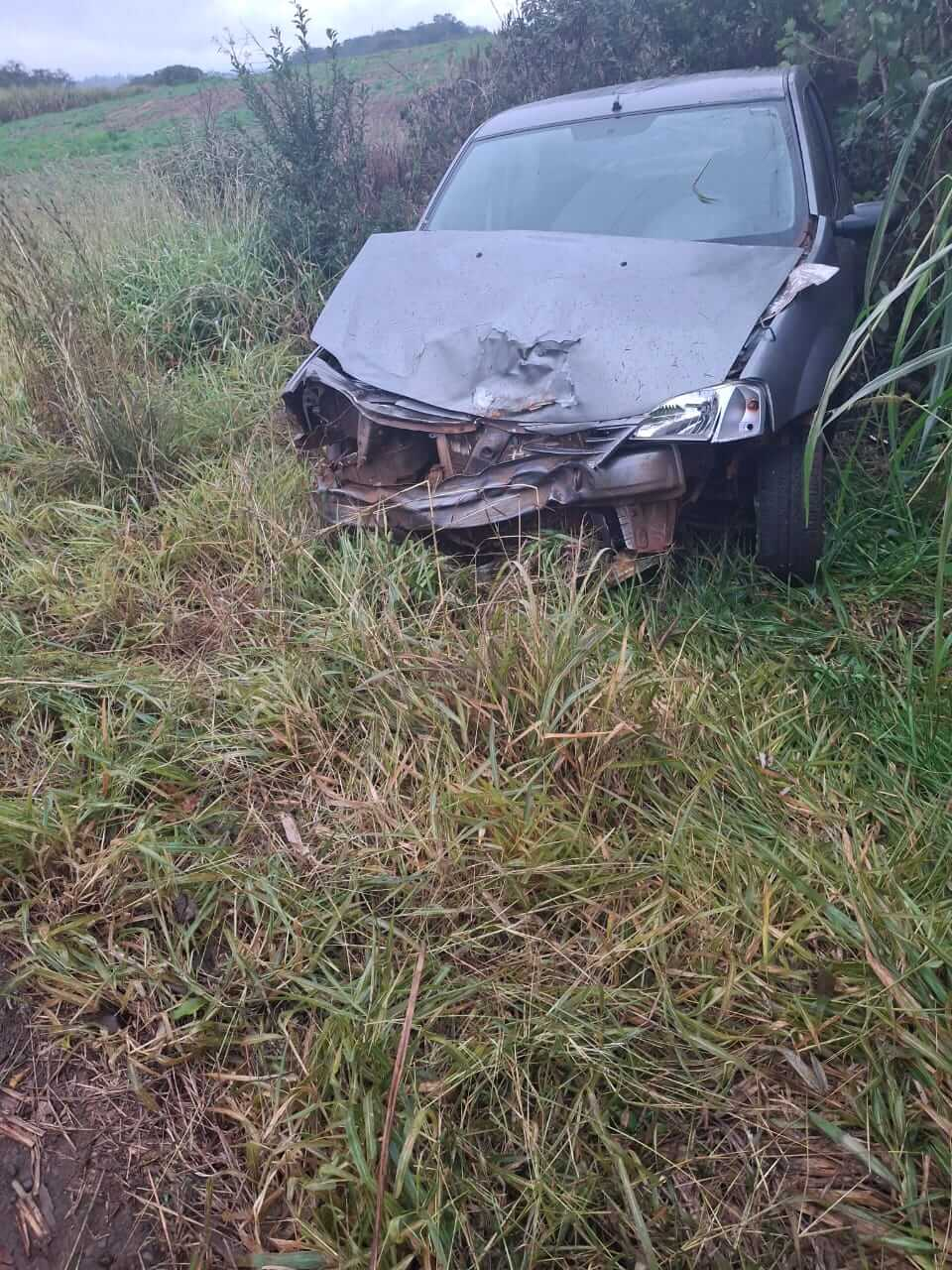 Motorista desorientado é socorrido após saída de pista na ERS-585, entre Erval Seco e Seberi