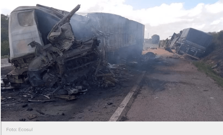 Identificado o caminhoneiro três-passense vítima de acidente entre carretas na BR-392, em Santana da Boa Vista