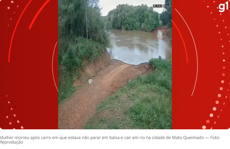 Polícia suspeita que mulher que morreu após carro não parar sobre balsa e afundar no RS foi assassinada