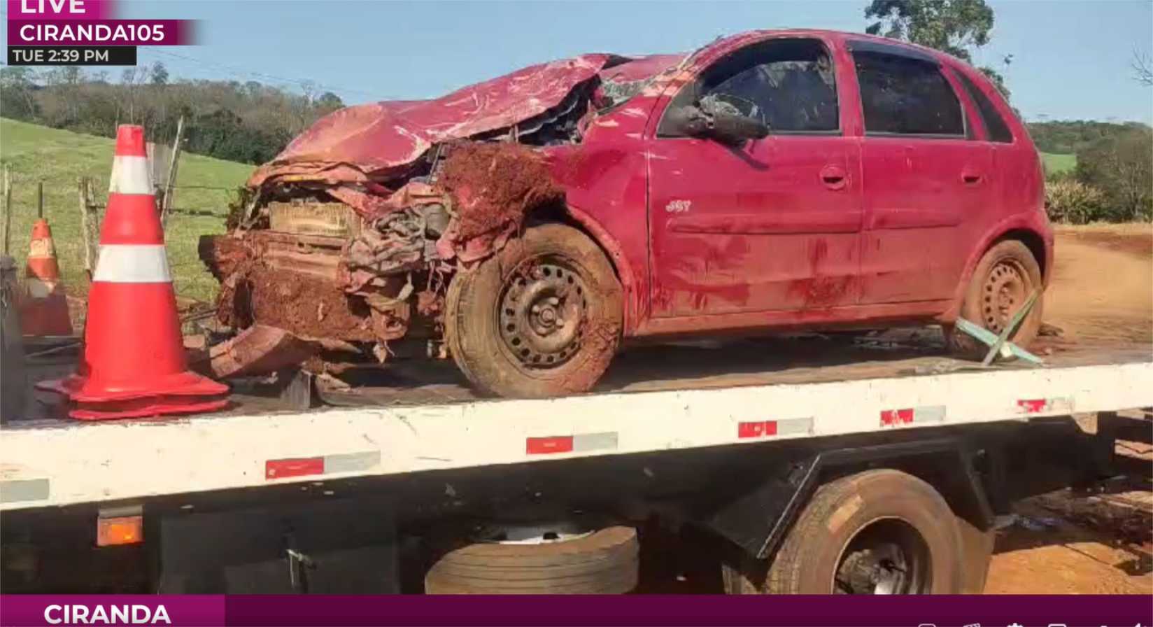 (Confira Vídeo) Acidente na ERS 155 entre Santo Augusto e Ijuí