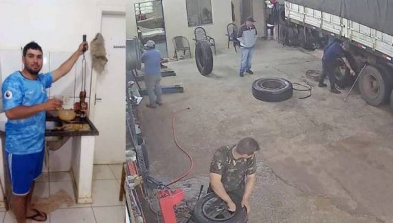 Confira Vídeo: Pneu estoura e mata jovem trabalhador em Santiago