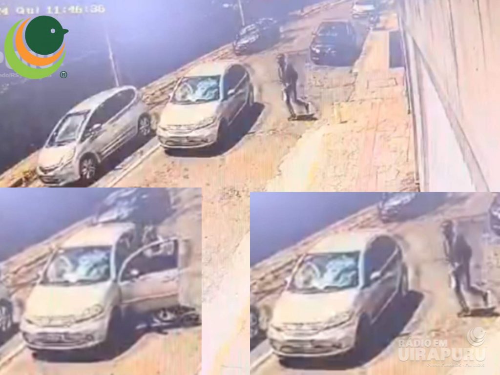 Criminoso armado rouba veículo no Centro de Passo Fundo