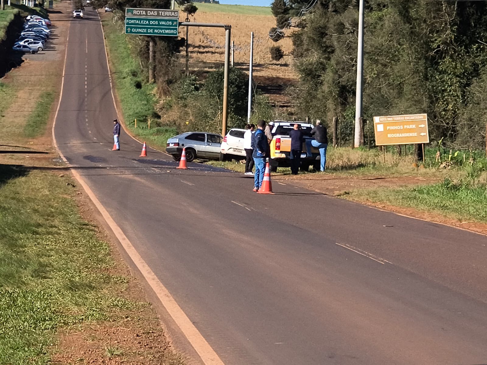 Acidente na VRS-824 envolve três veículos e deixa feridos em Quinze de Novembro