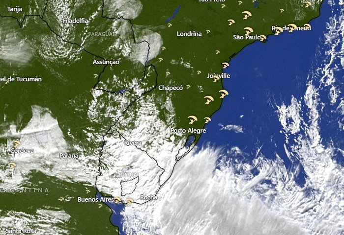 Governo do RS e Inmet emitem alertas para chuva intensa devido a novo ciclone extratropical