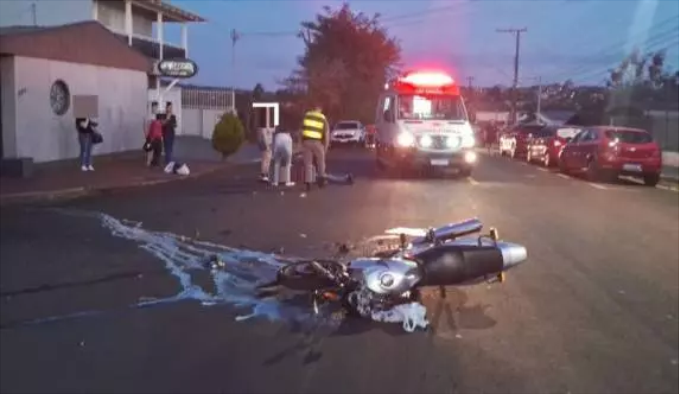 Acidente grave na área urbana de Panambi, deixa duas pessoas feridas