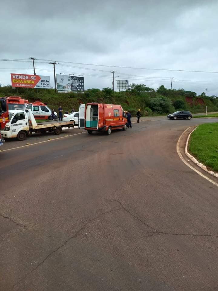 Acidente é registrado no entroncamento da BR-468 e a BR-158 em Palmeira das Missões