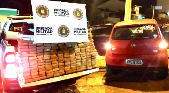 Madrugada teve mais uma grande apreensão de drogas e prisão de traficantes em São Luiz Gonzaga