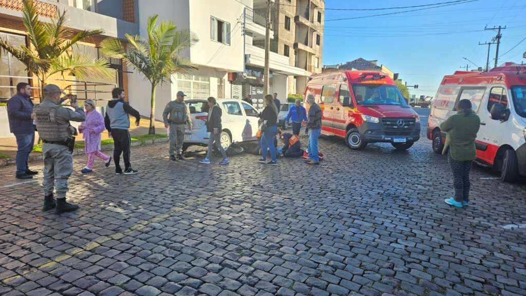 Criança é atropelada enquanto andava de bicicleta no centro de Soledade