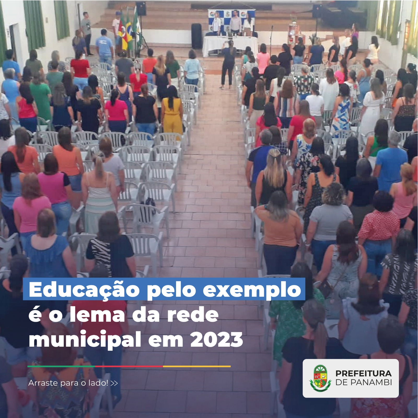 Na manhã de segunda-feira (13), tendo por local o Auditório da SMEC, aconteceu a recepção dos professores da Rede Municipal de Panambi.