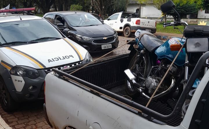 Moto furtada em Panambi foi recuperada em Palmeira das Missões