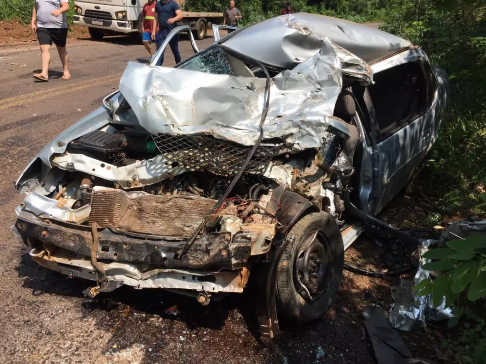 Colisão frontal na ERS 585 entre Seberi-Cristal do Sul resulta em uma vítima fatal