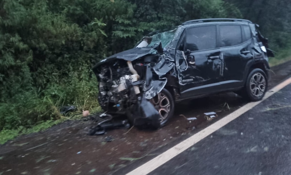 Condutor perde o controle do veículo e capota na BR-392 em Sete de Setembro