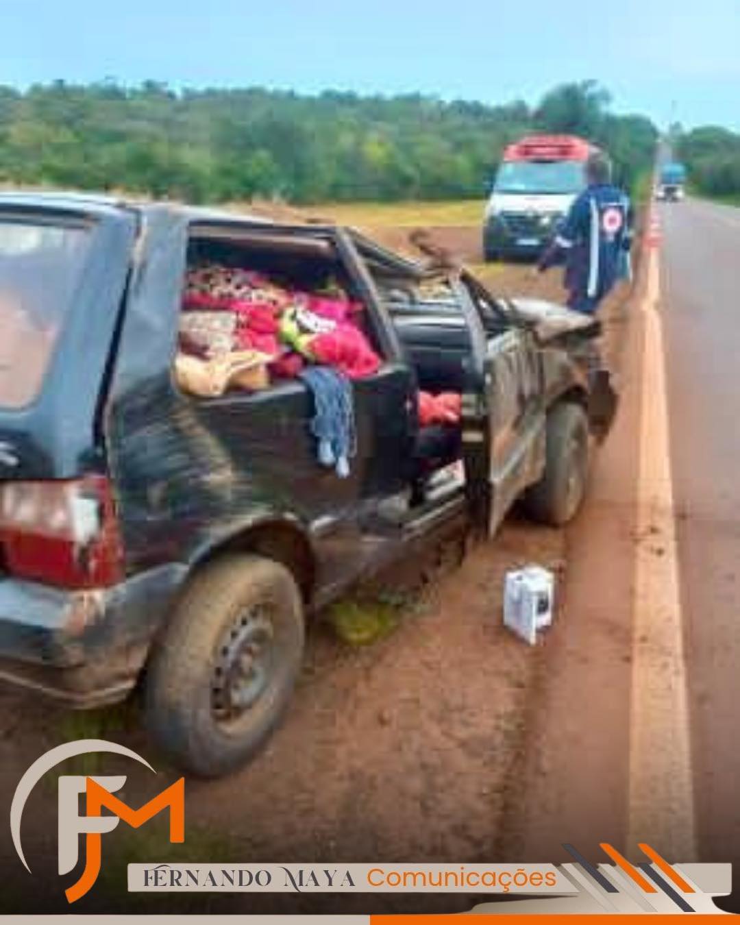 Acidente é registrado na BR 285 em São Luiz Gonzaga