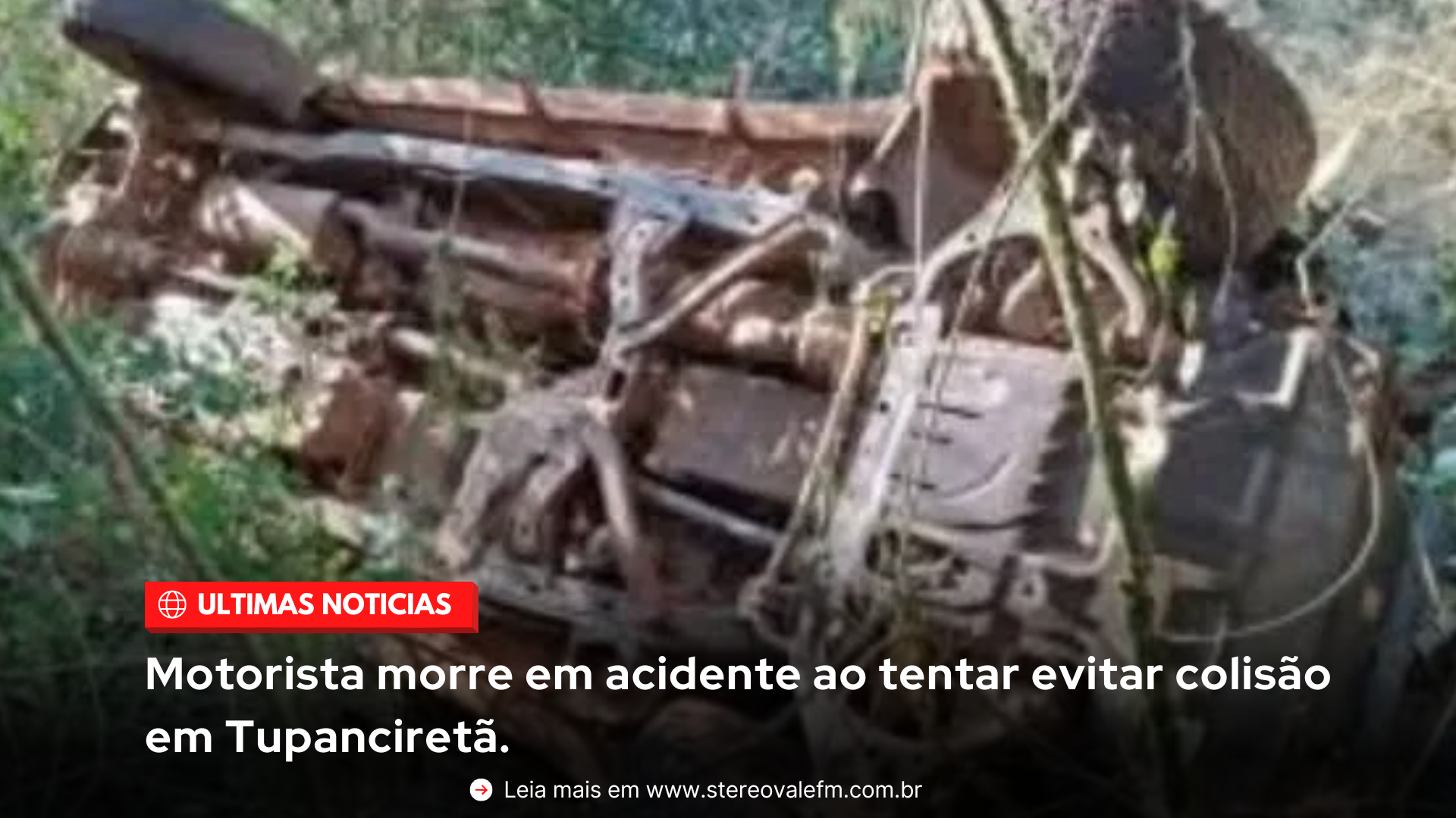 Motorista morre em acidente ao tentar evitar colisão em Tupanciretã