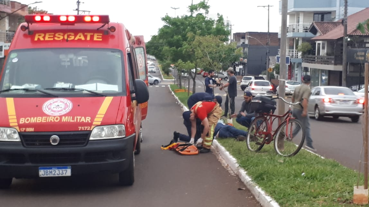 Dois acidentes de trânsito deixam ciclistas feridos na cidade de Três Passos