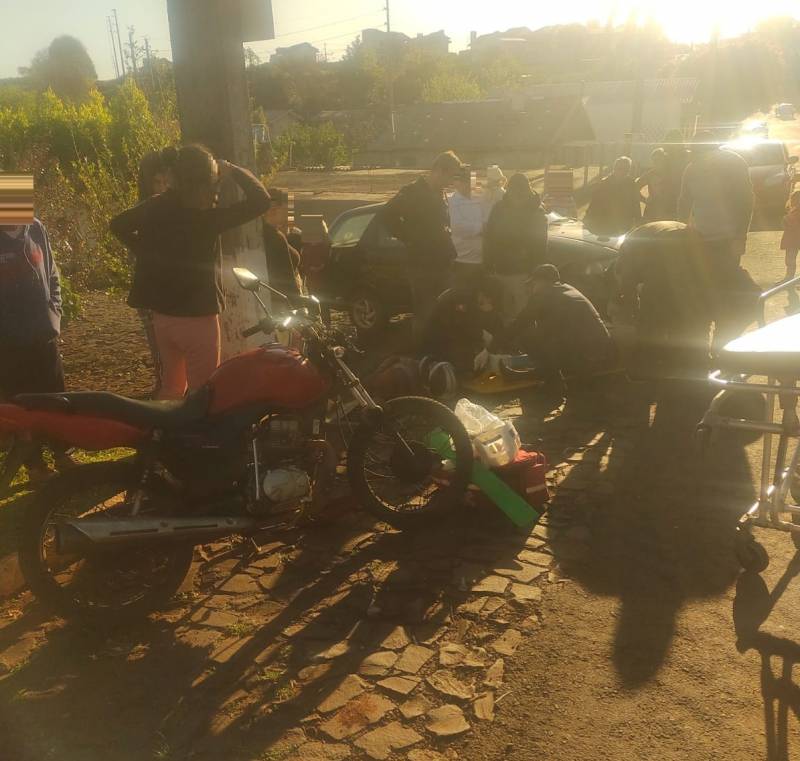 Idosa é atropelada em Panambi