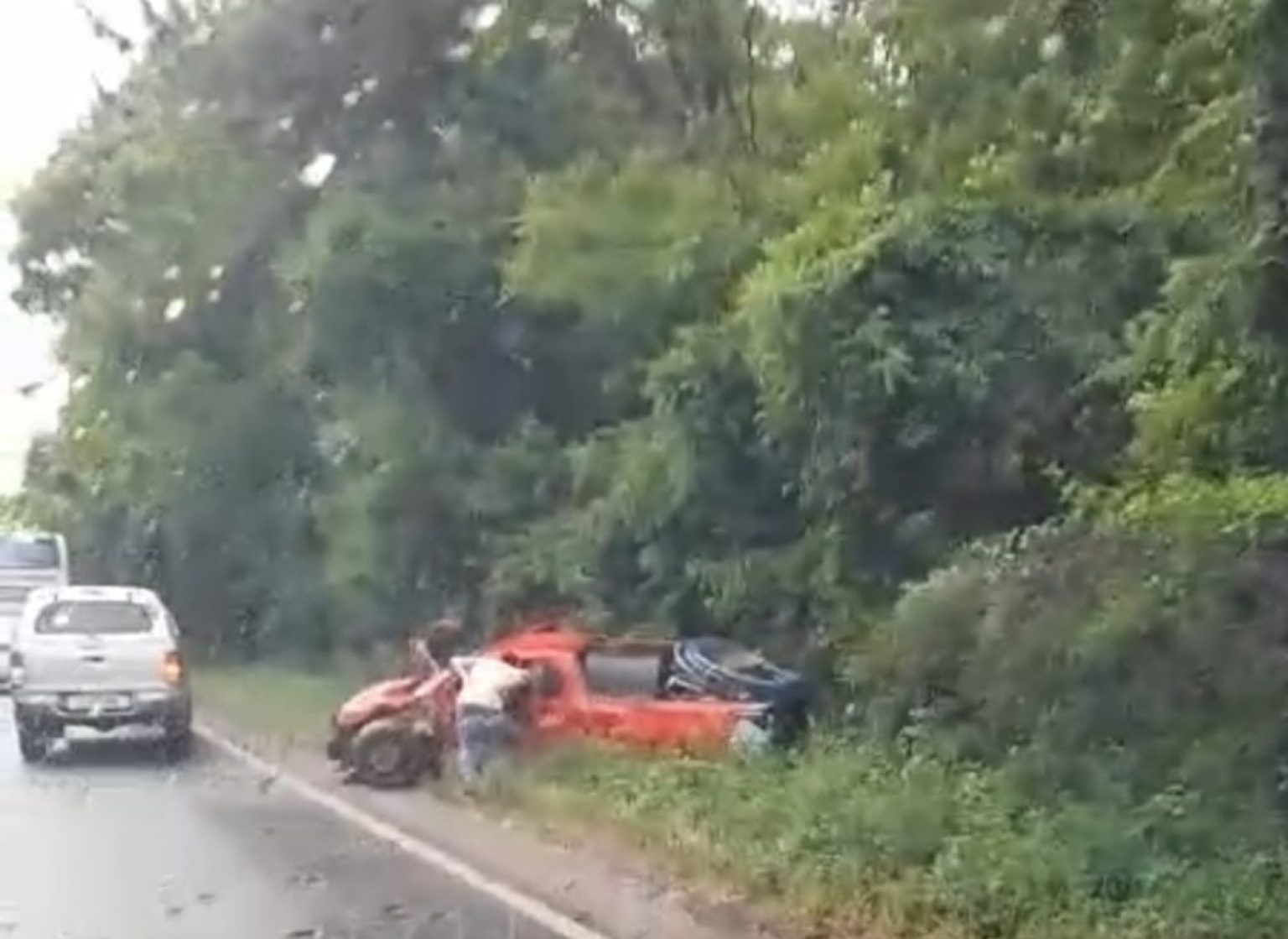 Acidente de trânsito na ERS-342 entre Cruz Alta e Ijuí na tarde da quarta