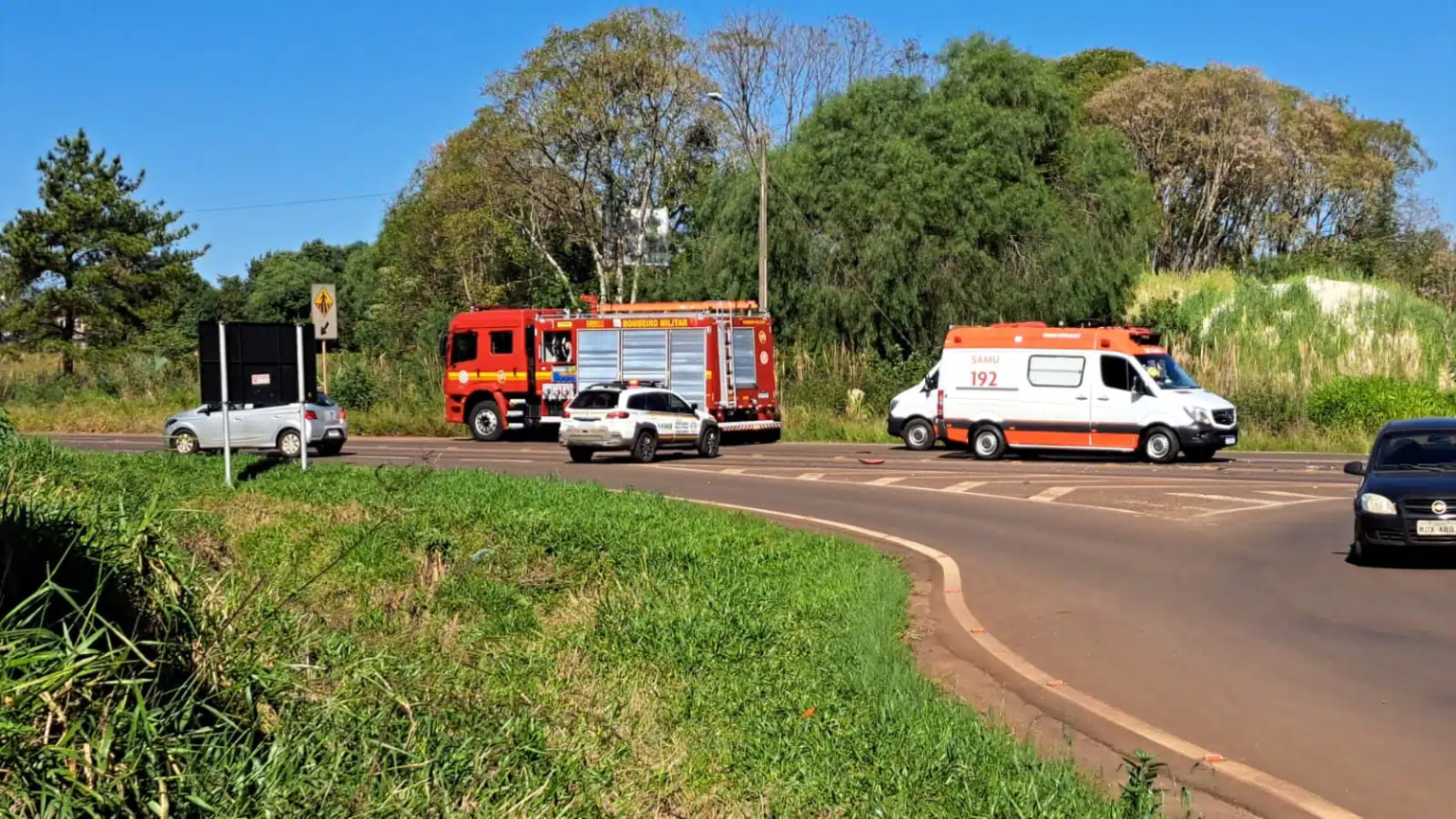 Dois carros colidem na ERS-155 em Ijuí