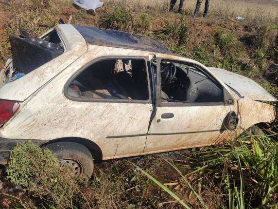 Jovem morre após capotar veículo na RSC-392 em Tupanciretã
