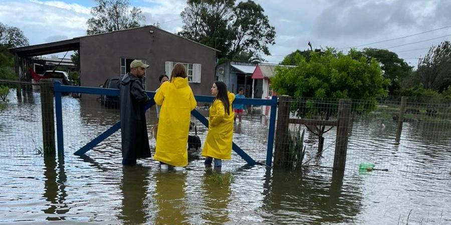 Chuvas intensas atingem mais de mil pessoas em Santa Vitória do Palmar