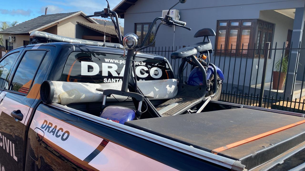 Polícia Civil recupera scooter elétrica de vítima de golpe online residente em Horizontina