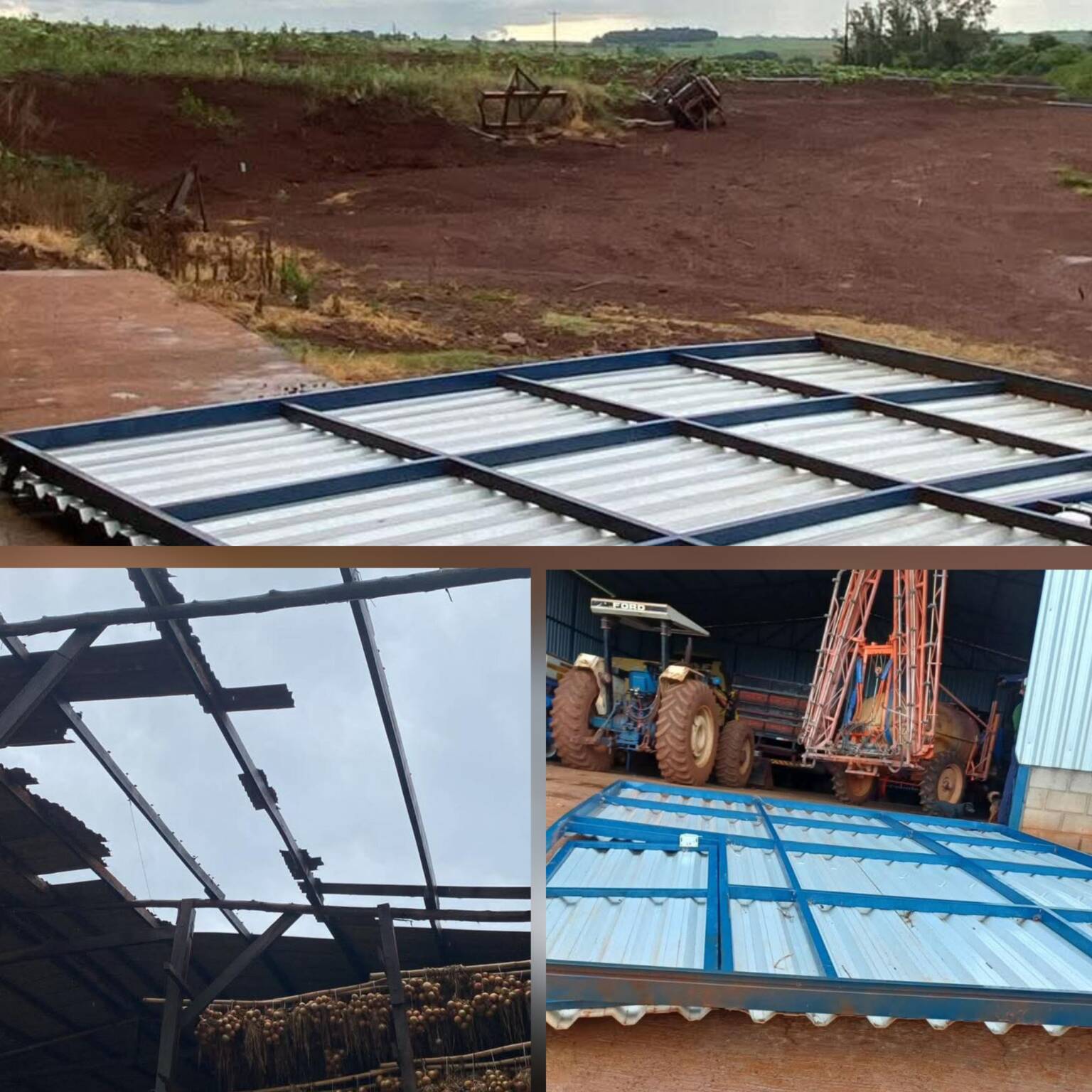 Temporal causa estragos em localidades do interior de Pejuçara