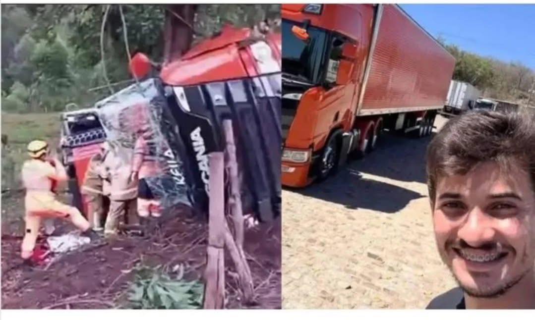 Morre o caminhoneiro e influenciador Gustavo Miranda em grave acidente na BR-381, em Minas Gerais
